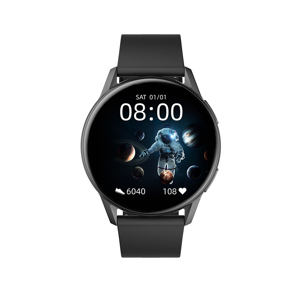 Reloj Kieslect Smartwatch K10 Negro / Marco Negro / Malla Negra