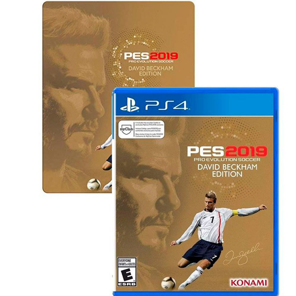 Juego Playstation 4 Pes 2019 David Beckham Steel Book