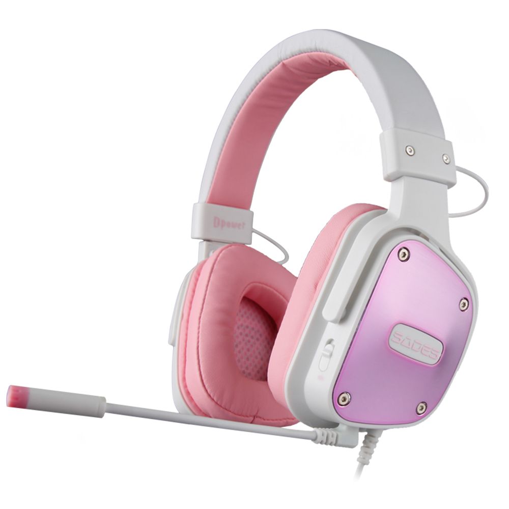 Auricular Headset Sades Dpower SA-722 Rosa