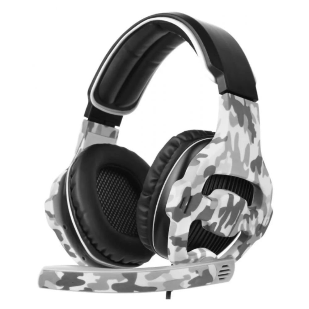 Auricular Headset Sades 810 Camuflado Blanco